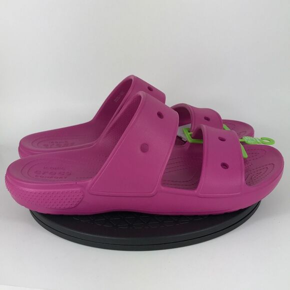 Crocs Classic Sandals Pink Comfort Slides Men’s Size 14 - Picture 4 of 10